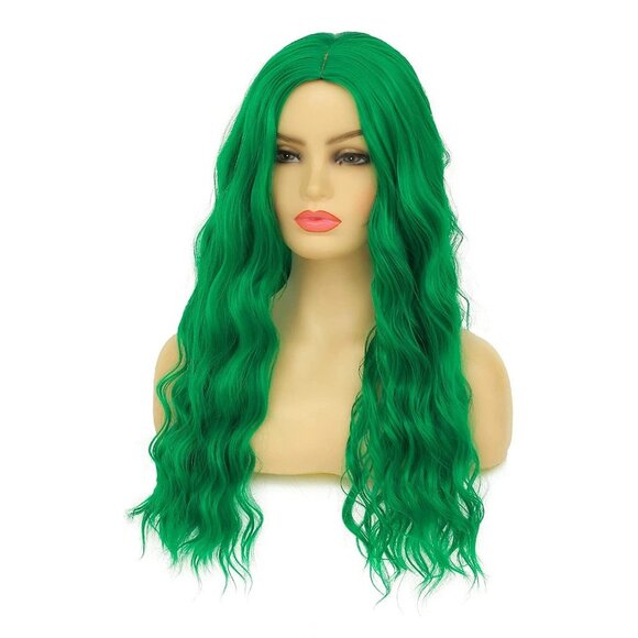 Drag Queen Green Hair Wig - Picture 2 of 5